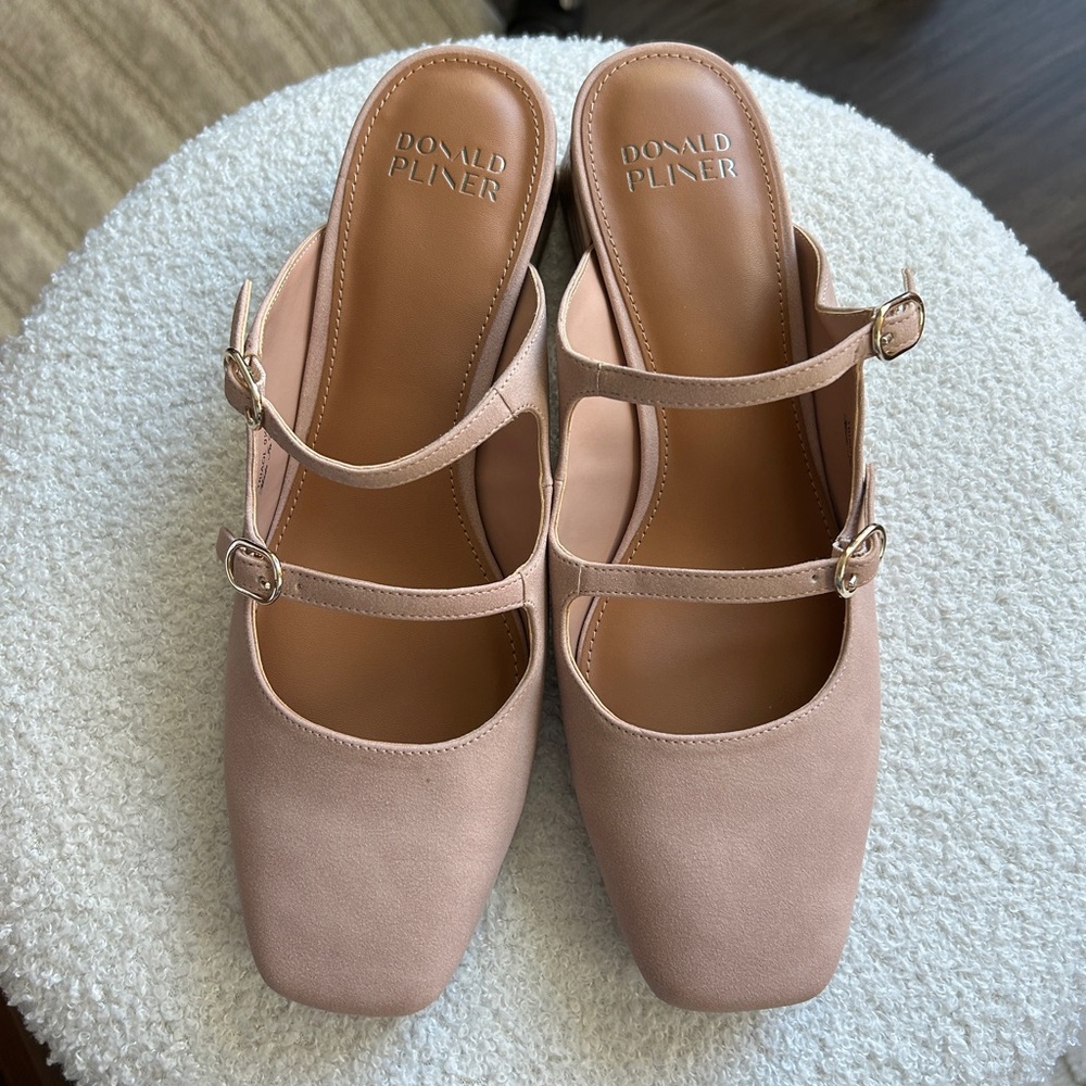 Donald J. Pliner Women's Blush Double Strap Mules